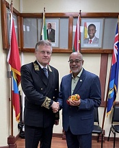 On the meeting between Ambassador of Russia H.E. Mr. Sergey Petrovich and Director General of Organisation of Eastern Caribbean States H.E. Dr. Didacus Jules