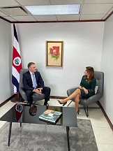 On September 8, 2021 Ambassador of the Russian Federation Mr.Sergey Petrovich paid a courtesy call on Ambassador of Costa Rica to Jamaica Ms.Georgina Guillen-Grillo. On September 8, 2021 Ambassador of the Russian Federation Mr.Sergey Petrovich paid a courtesy call on Ambassador of Costa Rica to Jamaica Ms.Georgina Guillen-Grillo.