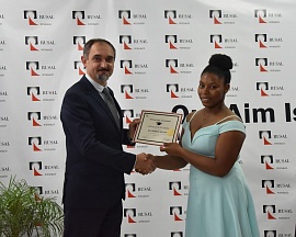 On participation of Chargé d'affaires of the Russian Federation to Jamaica O.Zhegl in the ceremony of presenting scholarship grants by UC RUSAL to jamaican students