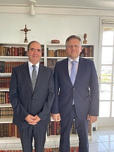 On September 29, 2021 Ambassador of the Russian Federation Mr.Sergey Petrovich paid a courtesy call on Ambassador of Mexico to Jamaica Mr.Juan González Mijarez. On September 29, 2021 Ambassador of the Russian Federation Mr.Sergey Petrovich paid a courtesy call on Ambassador of Mexico to Jamaica Mr.Juan González Mijarez.