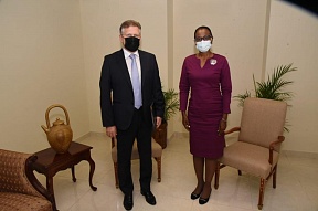 On September 23, 2021 Ambassador of the Russian Federation Mr.Sergey Petrovich met with the Permanent Secretary of the Ministry of Foreign Affairs and Foreign Trade of Jamaica Mrs.Sheila Sealy Monteiht. On September 23, 2021 Ambassador of the Russian Federation Mr.Sergey Petrovich met with the Permanent Secretary of the Ministry of Foreign Affairs and Foreign Trade of Jamaica Mrs.Sheila Sealy Monteiht.