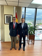 On the meeting of Ambassador Sergey Petrovich with Ambassador of Spain to Jamaica Mr. Diego Bermejo.