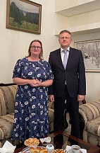 3 сентября 2021 г. Посол России С.С.Петрович принял Посла Канады в Ямайке Э.Тудакович. 3 сентября 2021 г. Посол России С.С.Петрович принял Посла Канады в Ямайке Э.Тудакович.
